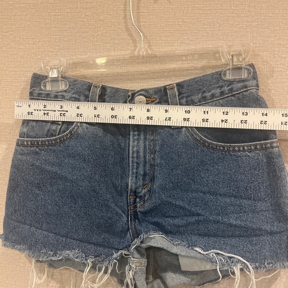 Levi's 511Shorts Womens Juniors 3 Blue Cut Off Distressed Frayed Back Girasol - Picture 4 of 11